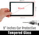 Protective Screen for 9" Car Display (Tempered Glass Protector Android 2-din Factory Type Universal 1-din OEM Car Radio Gorilla Film Touch Glass)