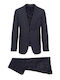 Men's Winter Suit with Vest Dark Blue