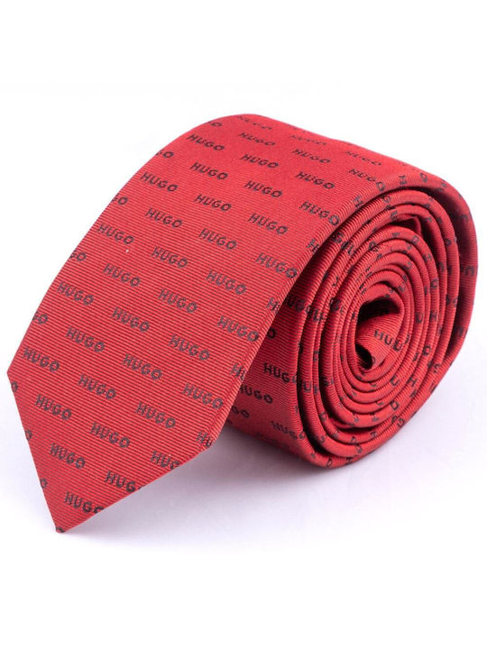 Hugo Boss Men's Tie Silk in Red Color