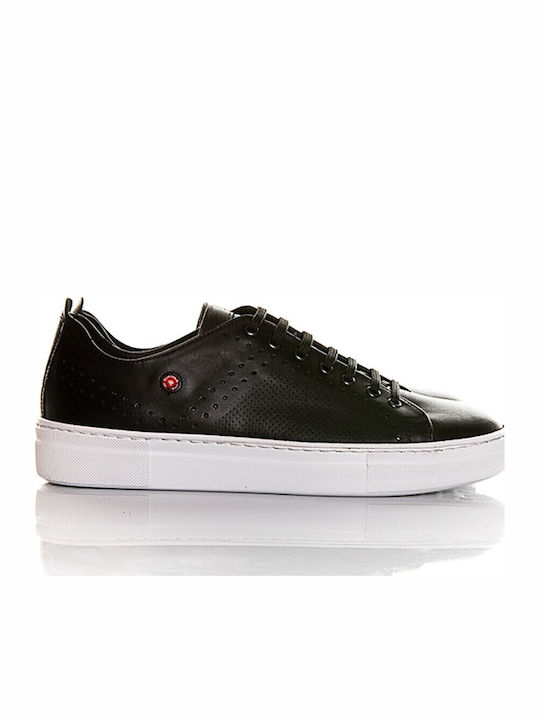 Robinson Δερμάτινα Ανδρικά Casual Παπούτσια Μαύρα
