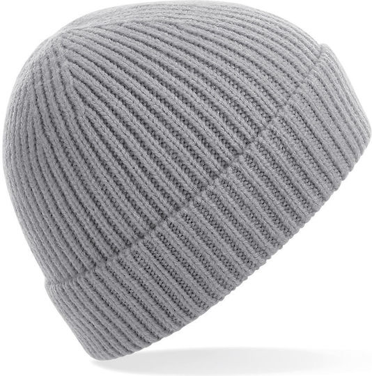 Pom Pom Beanie Unisex Beanie Gestrickt in Gray Farbe