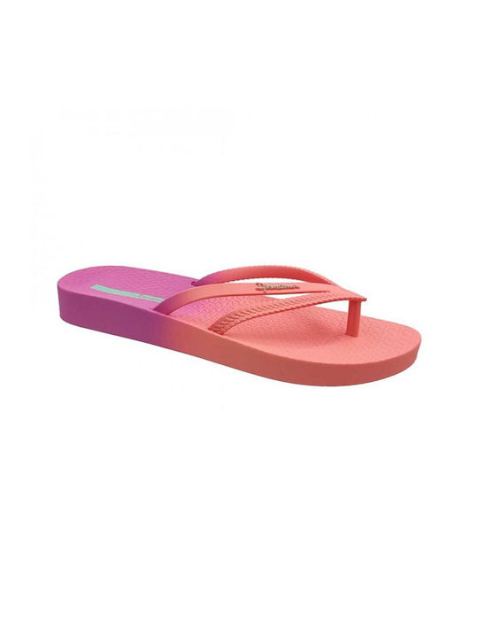 Ipanema Flip Flops Vegan cu furculiță pentru femei, din material hipoalergenic reciclabil, de culoare roz