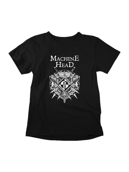 Machine Head Weißes Logo Schwarzes T-shirt