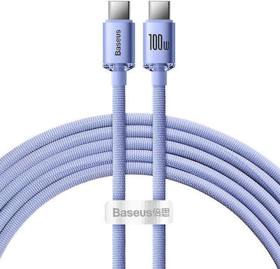 Baseus Charging USB 2.0 Kabel USB-C männlich - USB-C 100W Blau 1.2m (CAJY000605)