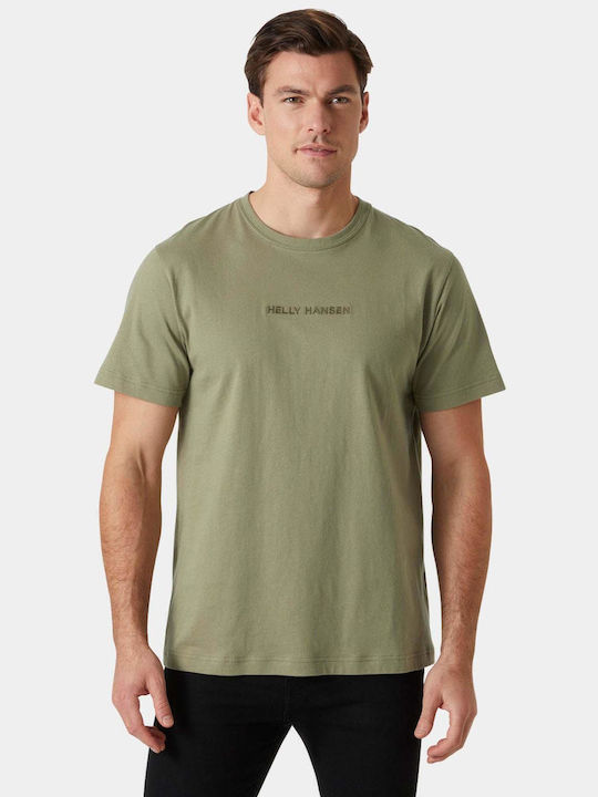 Helly Hansen Ανδρικό T-shirt Κοντομάνικο Πράσινο