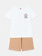 Joyce Kids Set with Shorts Summer 2pcs White