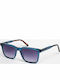 The Glass of Brixton Unisex Sunglasses with Blue Plastic Frame and Purple Gradient Lens BS198 C03