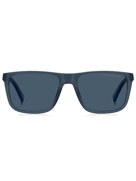 Tommy Hilfiger Men's Sunglasses with Navy Blue Plastic Frame and Blue Lens TH2043/S IPQ/KU