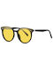 Techsuit Unisex Sunglasses with Black Plastic Frame and Yellow Polarized Lens