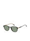 David Beckham Men's Sunglasses with Black Plastic Frame and Green Lens DB 1140/S 05K/O7