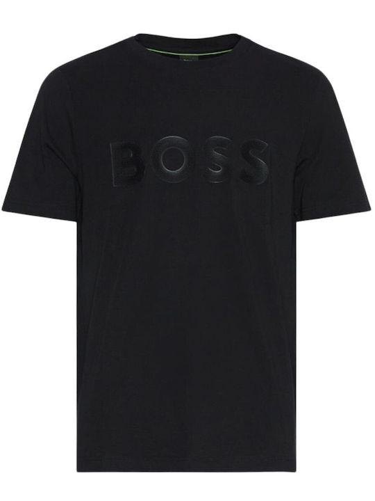 Hugo Boss T-shirt Bărbătesc cu Mânecă Scurtă Negru