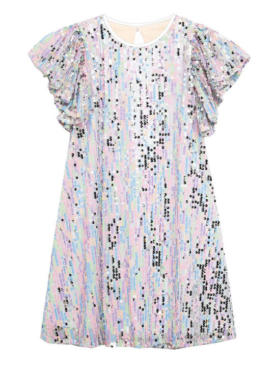 Rochie pentru Copii Mânecă lungă cu Paiete Multicolour