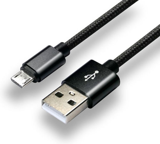 everActive Regular USB 2.0 to micro USB Cable Μαύρο 0.3m (CBB-0.3MB)