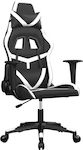 vidaXL 345428 Gaming Chair with Adjustable Arms Black / White