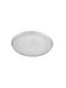 Plate Shallow Transparent with Diameter 22cm 6pcs