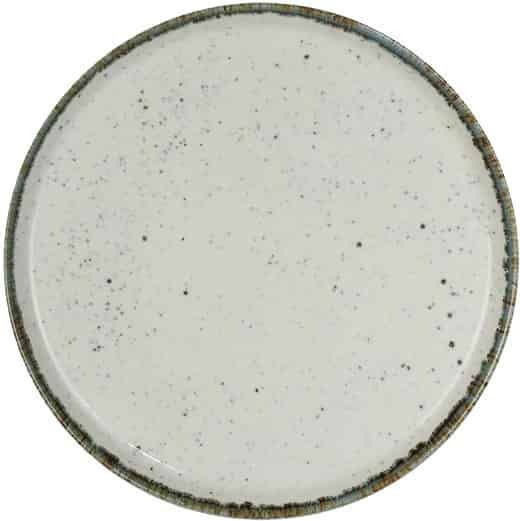 e-exoplismos Dreamy Costaverde Plate Shallow made of Porcelain White with Diameter 22cm 12pcs