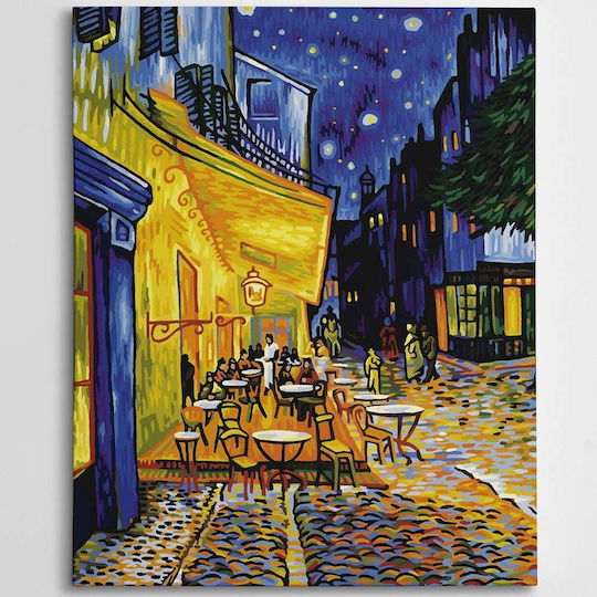 Wallity A-g Cafe Gemälde Replik von Van Gogh auf Segeltuch 70x100cm