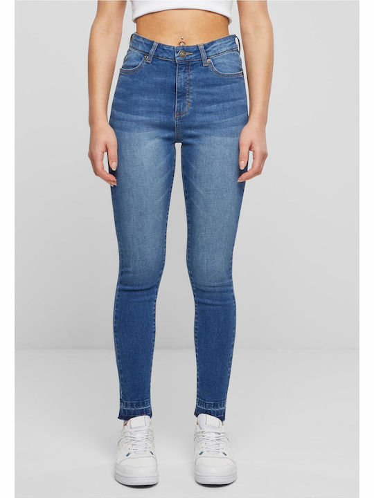 Urban Classics Hoch tailliert Damenjeans in Eng...