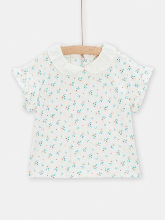 Dpam Kids Blouse Short Sleeve Ecru