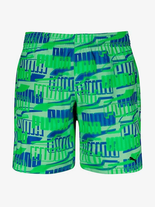 Puma Costum de baie pentru copii Pantaloni scurți de înot Fluo Green Combo