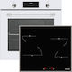Pyramis PO78062009PWH + PHC61410IFB Φούρνος άνω Πάγκου 78lt με Κεραμικές Εστίες Π59.5εκ. Λευκός