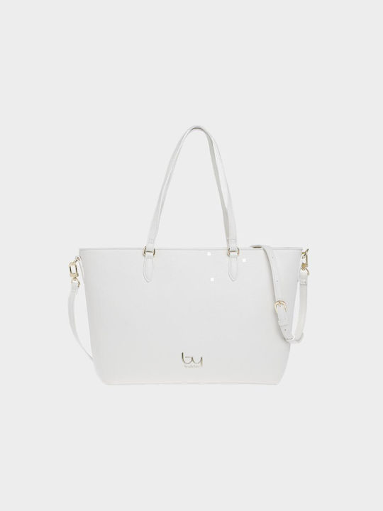 Byblos Women's Bag Shopper Shoulder White