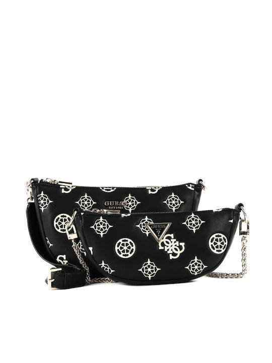 Guess Logo Geantă de damă Crossbody Neagră