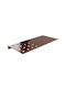 Pam & Co Wall Mounted Bathroom Shelf Metallic 28x15x1cm Brown