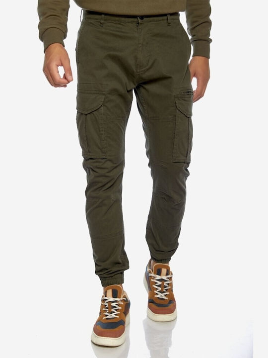 Brokers Jeans Men's Trousers Cargo in Slim Fit Green