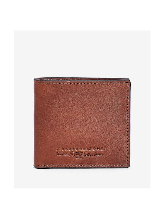 Barbour Men's Leather Card Wallet Brown