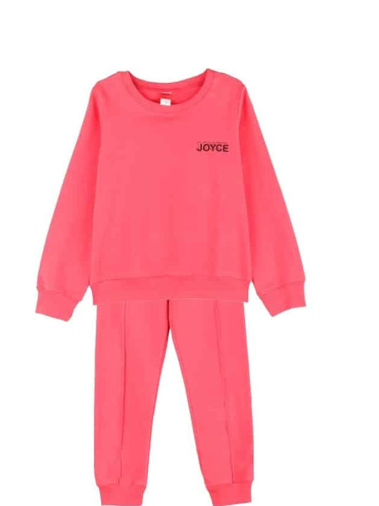 Joyce Kids Sweatpants Set Coral 2pcs