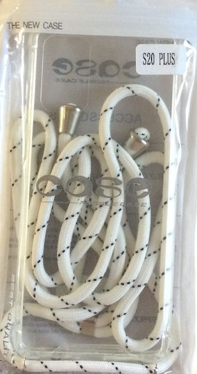 Back Cover Silicone with Strap Transparent (Galaxy S20+)