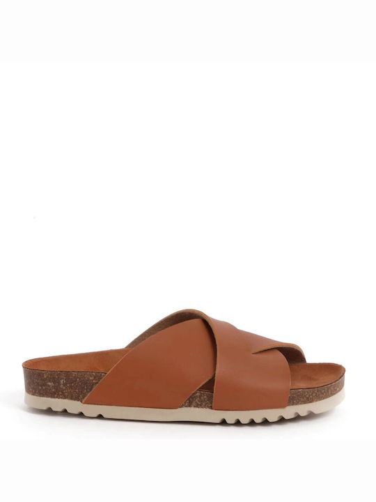 Scholl Synthetic Leather Women's Sandals Brown