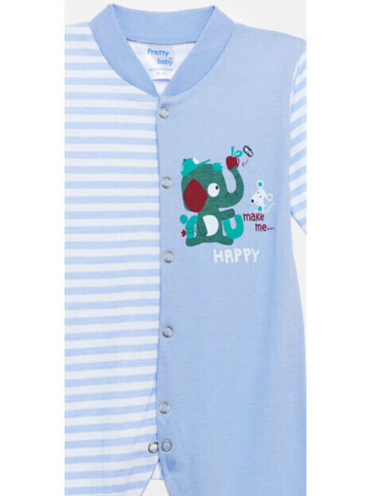 Pretty Baby Baby Bodysuit Long-Sleeved Sky Blue