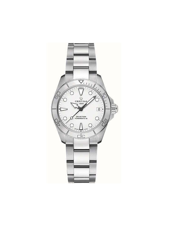 Certina Ds Action Watch with Silver Metal Bracelet