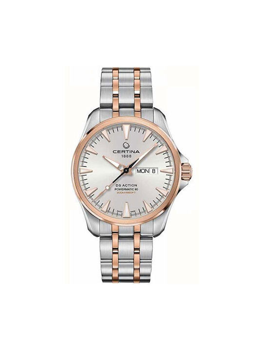 Certina Ds Action Watch Automatic with Silver Metal Bracelet