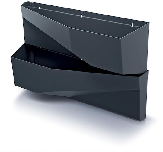 Next Planter Box Plastic Cărbune de lemn 78x19x35cm.