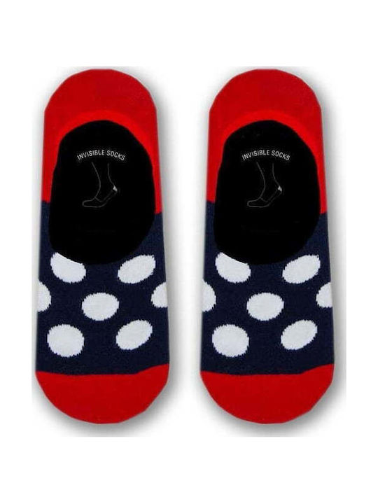 Axidwear Polka Dots Κάλτσες με Σχέδια Μπλε