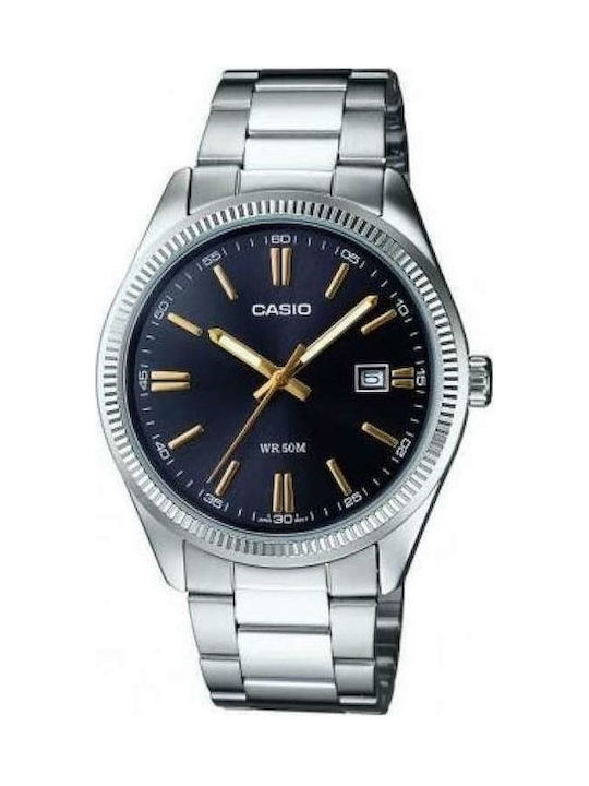 Casio Collection Watch Battery with Silver Metal Bracelet