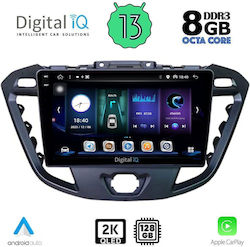 Digital IQ Car-Audiosystem für Ford Tourneo Custom / Transit Custom 2013-2019 (Bluetooth/USB/AUX/WiFi/GPS/Apple-Carplay/Android-Auto) mit Touchscreen 9"