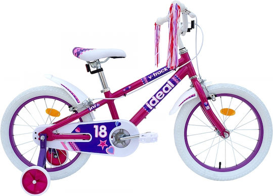 Ideal V-track 16" Kids Bicycle BMX with Aluminum Frame (2024) Pink