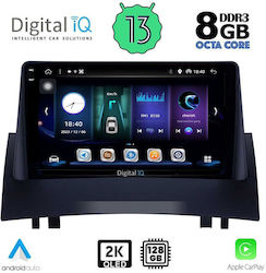Digital IQ Ηχοσύστημα Αυτοκινήτου για Renault Megane 2002-2008 (Bluetooth/USB/AUX/WiFi/GPS/Apple-Carplay/Android-Auto) με Οθόνη Αφής 9"