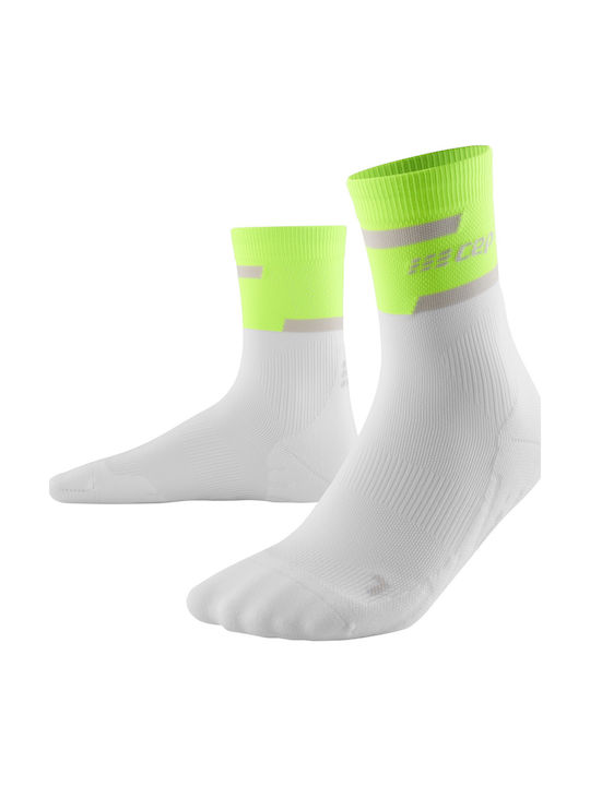 CEP Mid Cut V4 Running Socks Green 1 Pair