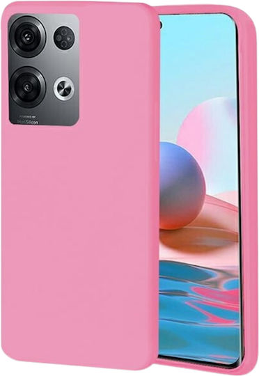 Beline Back Cover Σιλικόνης Ροζ (Oppo Reno8 Pro)