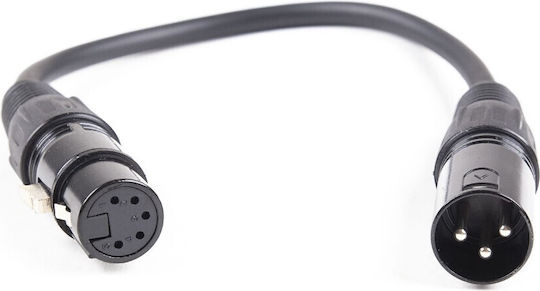 Master Audio Cable XLR male - XLR female Μαύρο 1m 60105-006