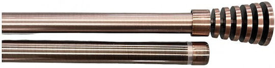 To megalo pazari Сгъваемо Металик Корниз Двоен с Пръчка Φ28мм 160-300cm Bronze