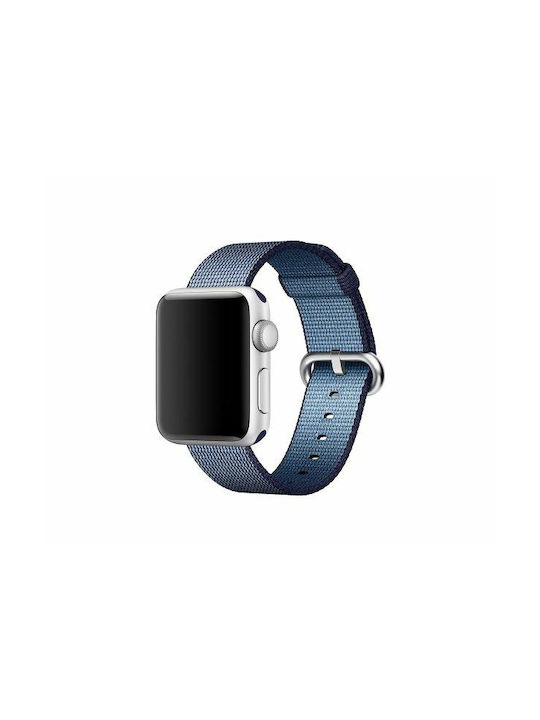 Apple Woven Nylon Band Λουράκι Υφασμάτινο Navy Μπλε (Apple Watch 42/44/45mm/Ultra 49mm)
