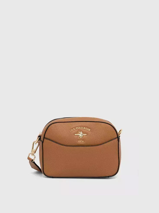 U.S. Polo Assn. Din piele Geantă de damă Crossbody Tabac maro