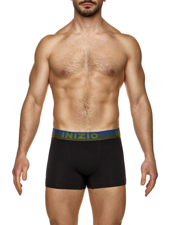 Inizio Men's Boxer Black/Blue