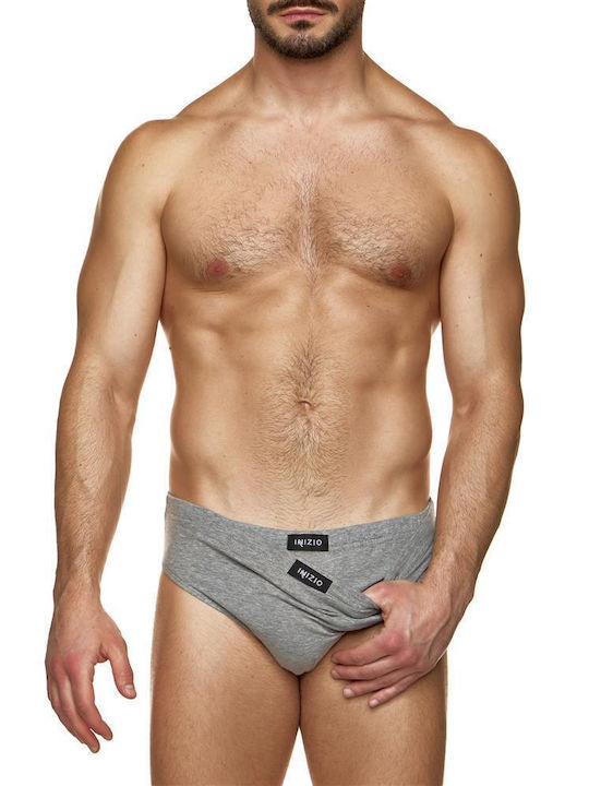 Inizio Herren Slips Grey 2Packung